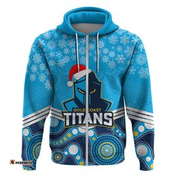 custom titans rugby christmas hoodie merry xmas mix aboriginal art