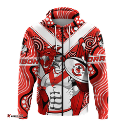 custom personalised dragons rugby aboriginal st george illawarra hoodie