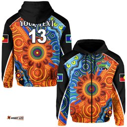custom text and number naidoc week hoodie aboriginal and torres strait islanders together