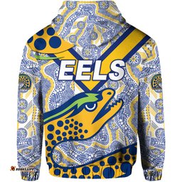 parramatta eels hoodie indigenous simple style white