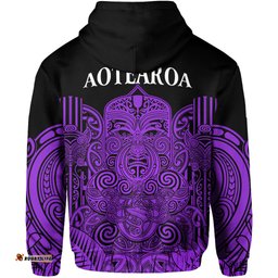 new zealand tiki rugby hoodie nz maori koru pattern ver04