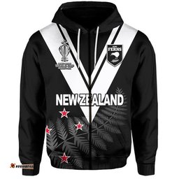 custom personalised and number new zealand kiwi ferns rugby hoodie women world cup