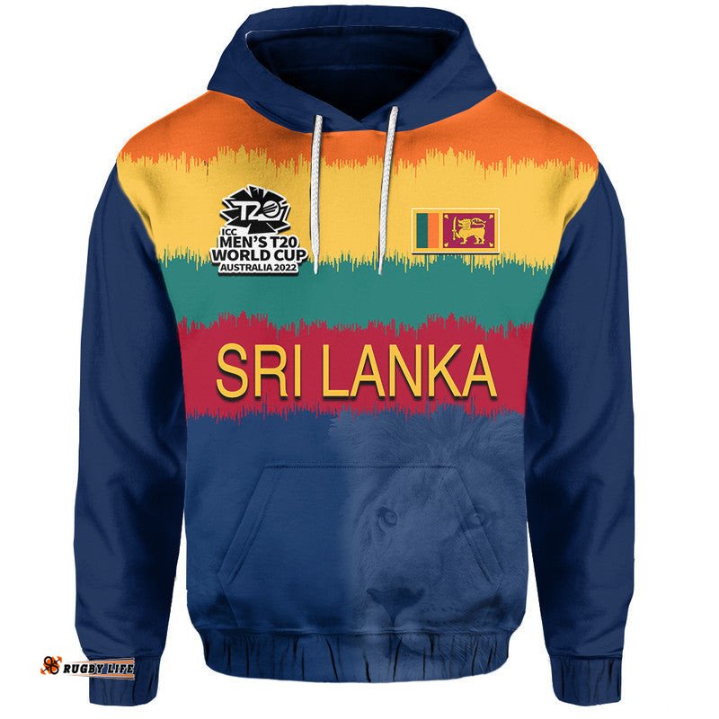 custom personalised and number sri lanka cricket mens t20 world cup hoodie