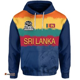 custom personalised and number sri lanka cricket mens t20 world cup hoodie