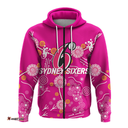 sydney sixers aboriginal art cricket hoodie