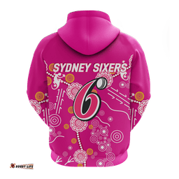 sydney sixers aboriginal art cricket hoodie