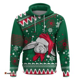 custom rabbitohs rugby hoodie glory glory the south christmas vibe unique