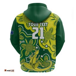 custom australia cricket hoodie go aussie world cup aboriginal style unique