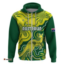 custom australia cricket hoodie go aussie world cup aboriginal style unique