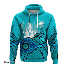 custom personalised brisbane heat aboriginal cricket hoodie