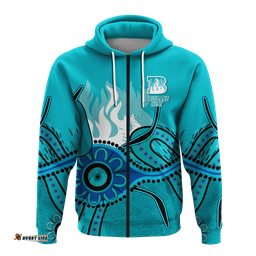 custom personalised brisbane heat aboriginal cricket hoodie