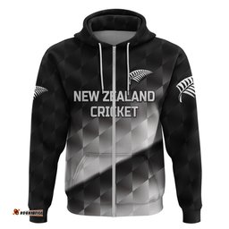 custom personalised new zealand cricket hoodie silver fern unique gradient