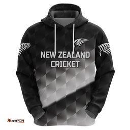 custom personalised new zealand cricket hoodie silver fern unique gradient
