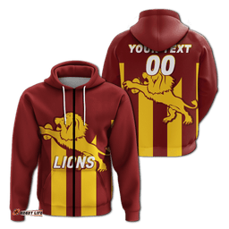 custom personalised lions harvey brunswick leschenault football hoodie