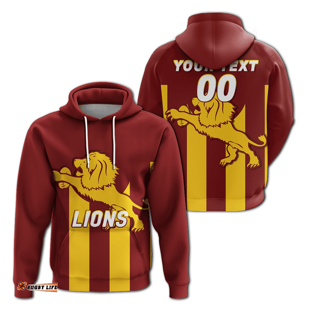 custom personalised lions harvey brunswick leschenault football hoodie
