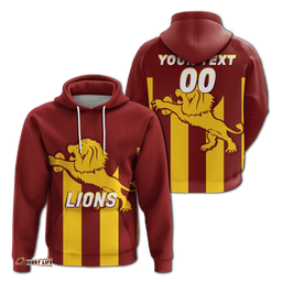 custom personalised lions harvey brunswick leschenault football hoodie