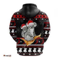 australia summer christmas hoodie santa koala