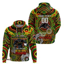 custom naidoc week 2024 panthers hoodie mascot rugby