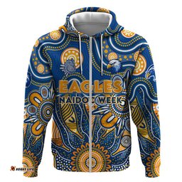 personalised eagles naidoc week 2024 hoodie aussie aboriginal art