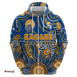 personalised eagles naidoc week 2024 hoodie aussie aboriginal art