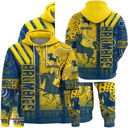 clothing brumbies sporty style zip hoodie