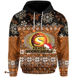 perth scorchers christmas hoodie cricket