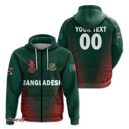 custom personalised bangladesh cricket the tigers t20 world cup mens hoodie