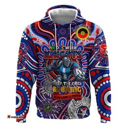 custom naidoc week 2024 knights hoodie mascot rugby