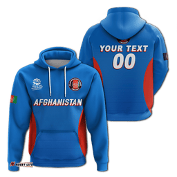 custom personalised afghanistan cricket mens t20 world cup pride hoodie