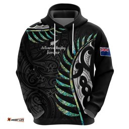 personalised new zealand silver fern rugby hoodie paua shell with champions trophy history nz forever