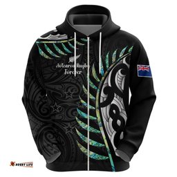 personalised new zealand silver fern rugby hoodie paua shell with champions trophy history nz forever