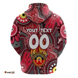 personalised naidoc week 2024 st kilda saints hoodie australian aboriginal hand painting