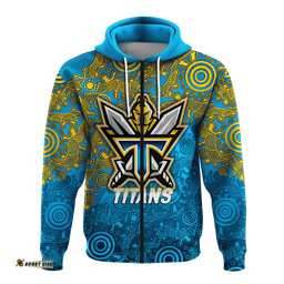custom personalised titans rugby aboriginal art hoodie