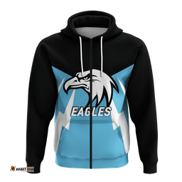 custom personalised collie eagles football hoodie