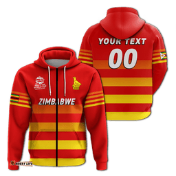 custom personalised zimbabwe cricket mens t20 world cup pride hoodie
