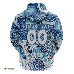 personalised kangaroos naidoc week 2024 hoodie aussie aboriginal art
