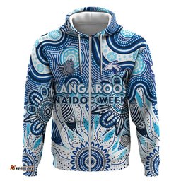 personalised kangaroos naidoc week 2024 hoodie aussie aboriginal art