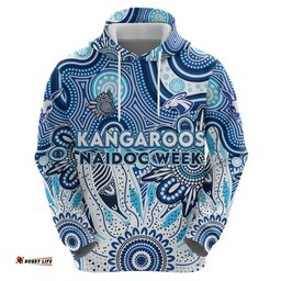 personalised kangaroos naidoc week 2024 hoodie aussie aboriginal art