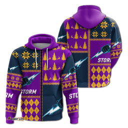 storm rugby christmas style hoodie