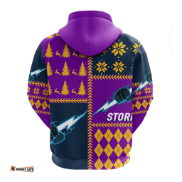storm rugby christmas style hoodie
