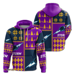 storm rugby christmas style hoodie