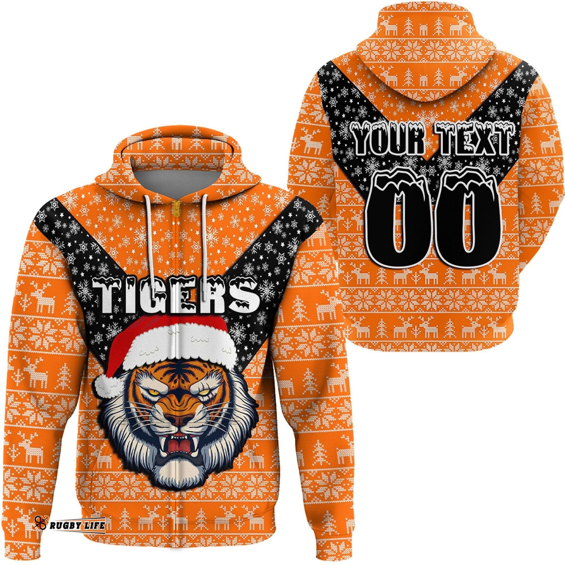 custom clothing wests tigers aboriginal tattoo zip hoodie