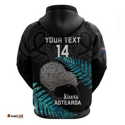 custom new zealand silver fern rugby hoodie pacific kia haka kiwis with maori ta moko