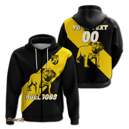 custom personalised bulldogs bunbury football hoodie