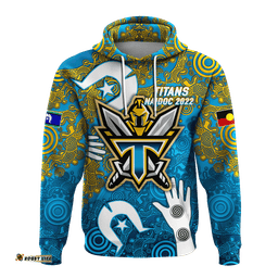 custom personalised titans rugby naidoc aboriginal hoodie