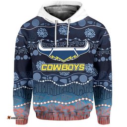 custom personalised cowboys rugby hoodie version