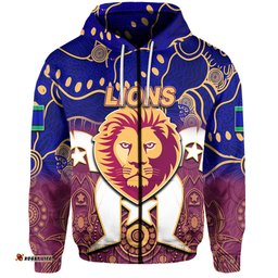 custom personalised lions australian football torres strait islanders mix aboriginal hoodie 01