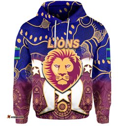 custom personalised lions australian football torres strait islanders mix aboriginal hoodie 01