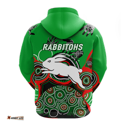 rabbitohs rugby aboriginal art hoodie 09