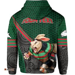 custom personalised rabbitohs rugby hoodie mix aboriginal simple 09